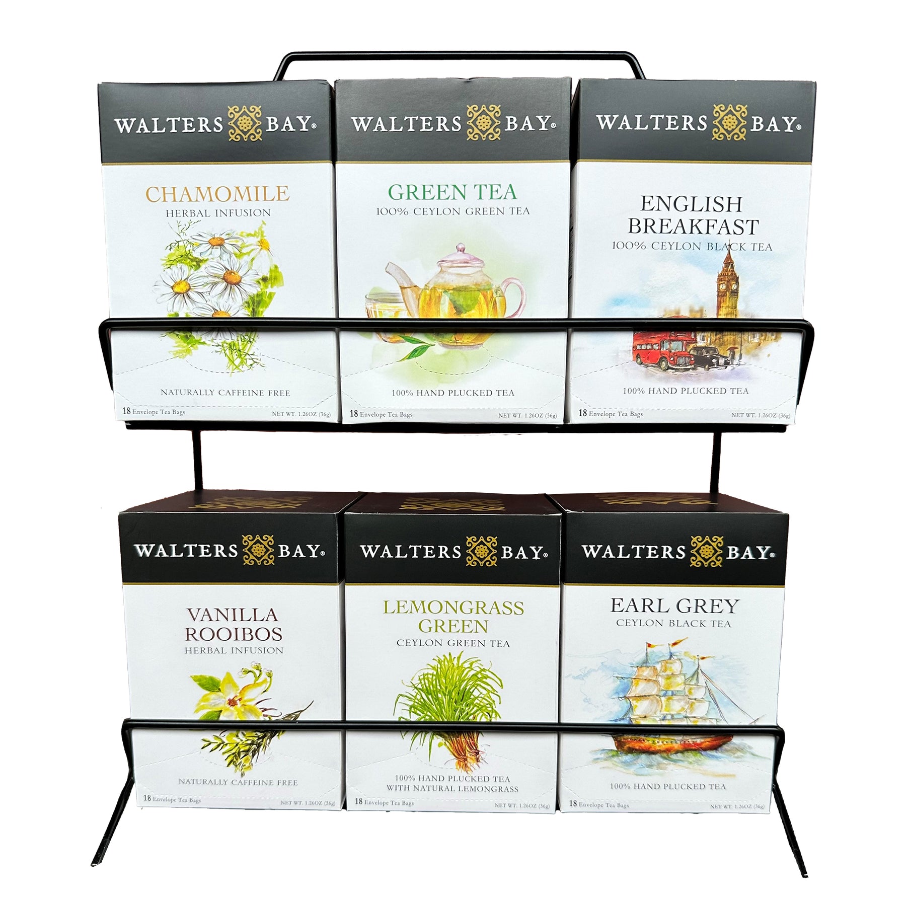 Wire Display Rack for Hot Tea Assorted Pack – Walters Bay